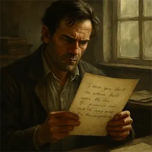 Elías leyendo una carta