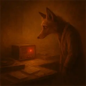 Una mesa con el contestador parpadeando