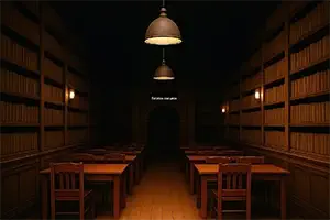 El interior de la biblioteca de CSEO