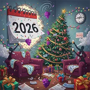 La navidad del 2025. caotica y el año 2026 se adelanto