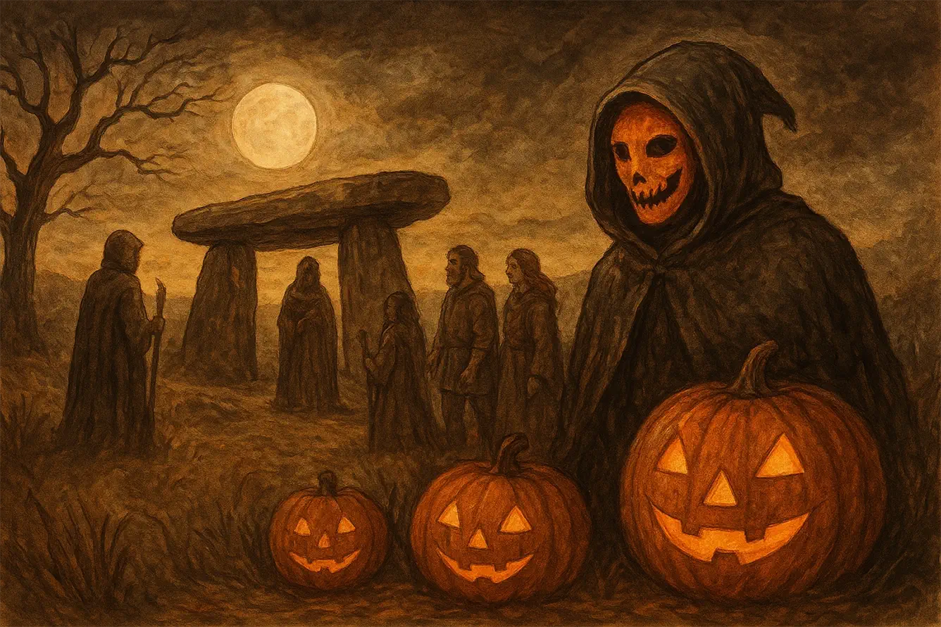 Celebración de la noche de Samhain: Halloween