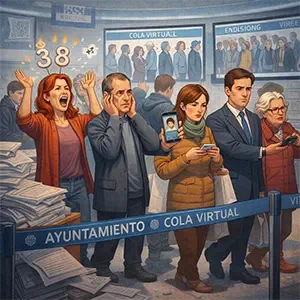 La cola virtual del ayuntamiento